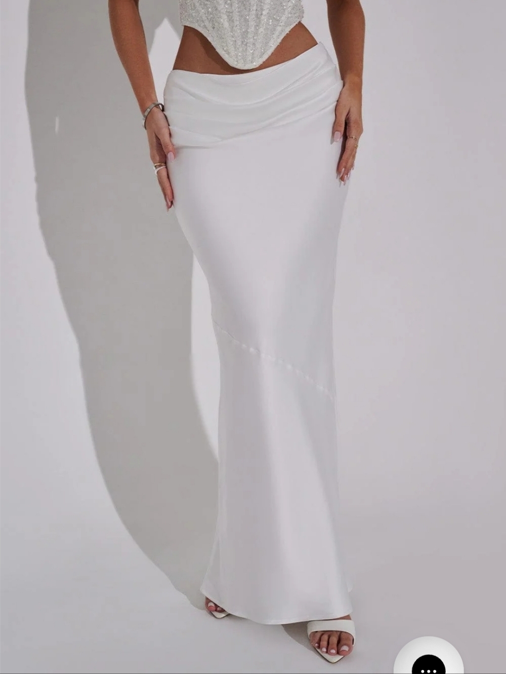 Babyboo Bernadette Maxi Skirt - Ivory - Picture 5 of 7